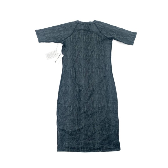 DKNY Sport Snakeskin Print Body Con Fitted Dress Gray size XS - Picture 3 of 3